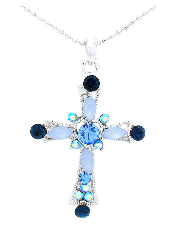 Heart Cross Necklace - Small