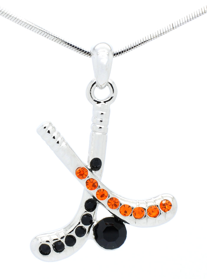 Hockey Stick Necklace - Large Two Color