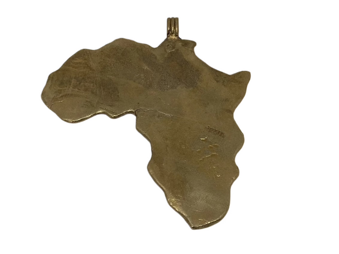 Brass Africa Pendant
