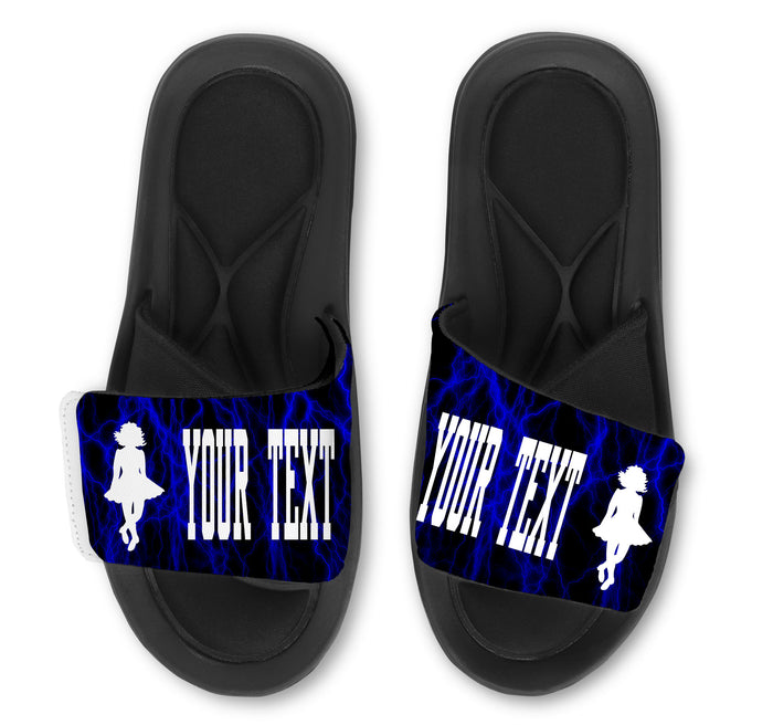 Irish Dancer Custom Slides / Sandals -Lightning