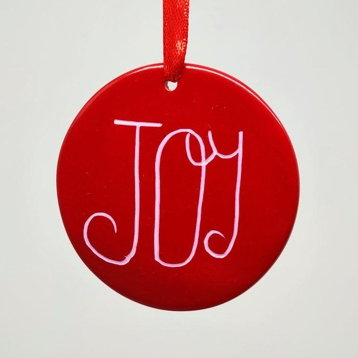Joy Ornament Soapstone