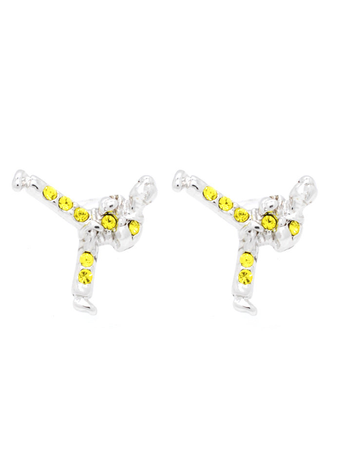 Karate Taekwondo Martial Arts POST Earrings