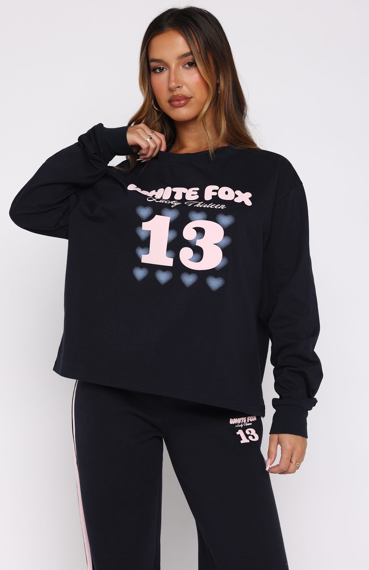 Lucky Thirteen Charise Long Sleeve Tee Navy