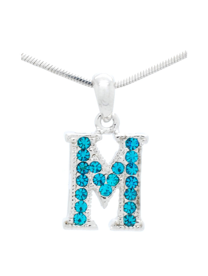 Letter M Dangle Necklace