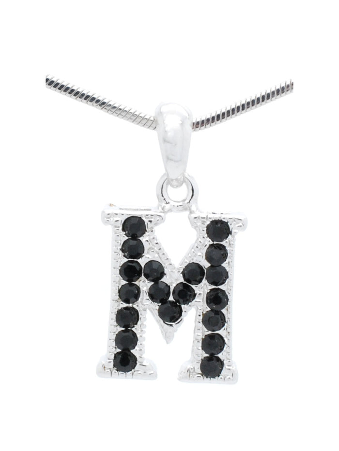 Letter M Dangle Necklace