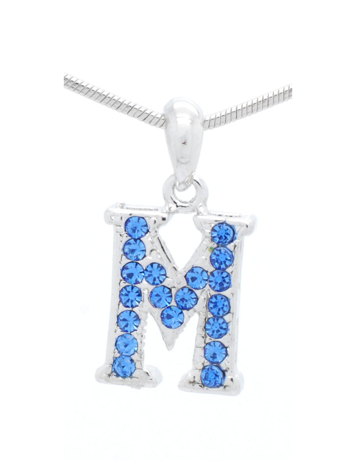Letter M Dangle Necklace