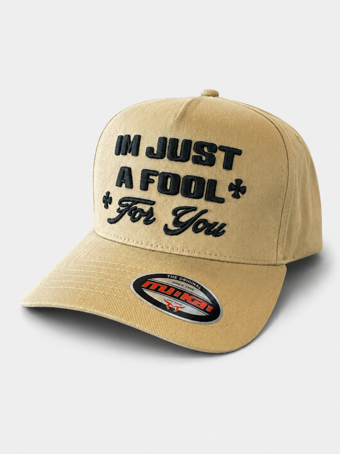 MUKA 'Fool For You' Snapback Hat in Khaki