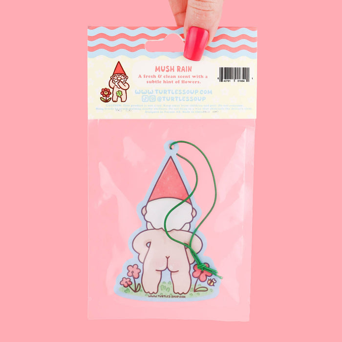 Naked Gnome Woodland Funny Scented Car Air Freshener