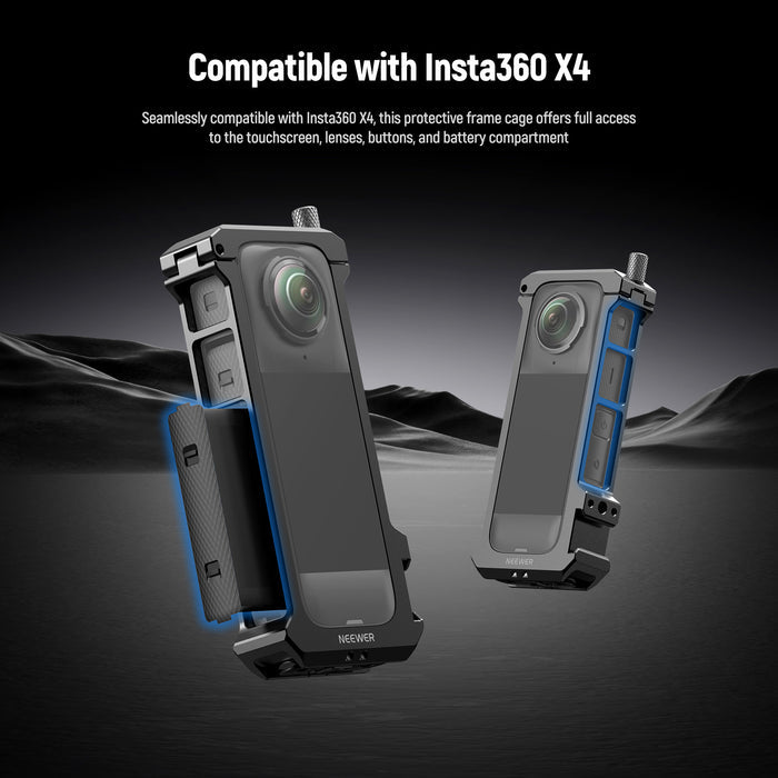 NEEWER AC010 Protective Frame Cage is compatible with Insta 360 X4