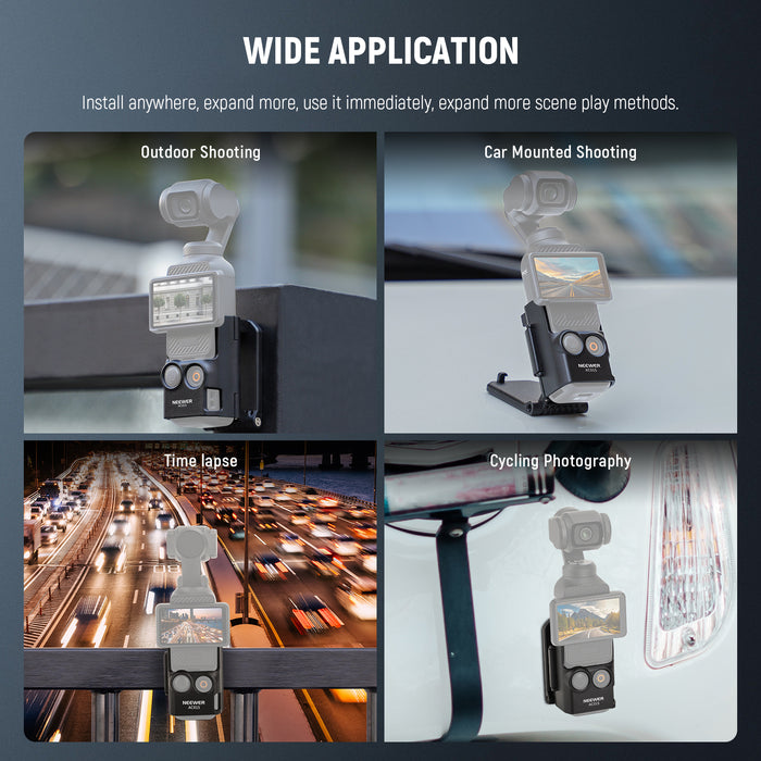 Wide Applications of the NEEWER AC015 Magnetic Camera Mount For DJI Osmo Pocket 3