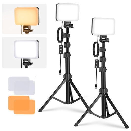 NEEWER BASICS BP66 Bi-Color Video Light Panel Lighting Kit
