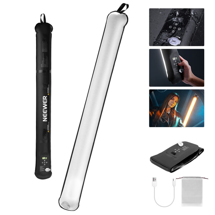 NEEWER GC21B 21W Bi Color Handheld LED Tube Light