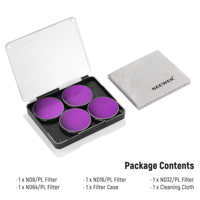 4 Pack ND/PL Filter Set