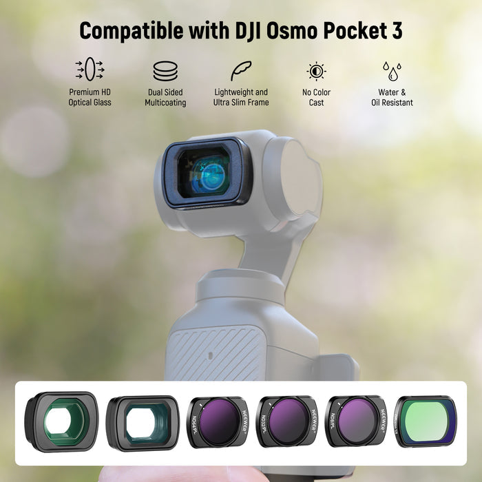 NEEWER FL-B16 Filter & Lens Set for DJI Osmo Pocket 3 / Pocket 4 & Xtra Muse