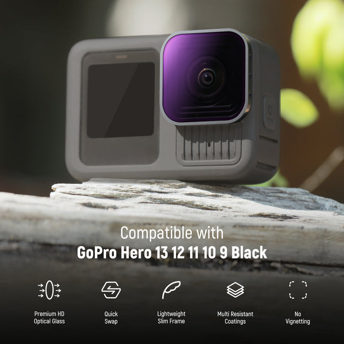 NEEWER FL-GP18 4 Pack PL/ND Filter Set is compatible with GoPro Hero 13 12 11 10 9 Black