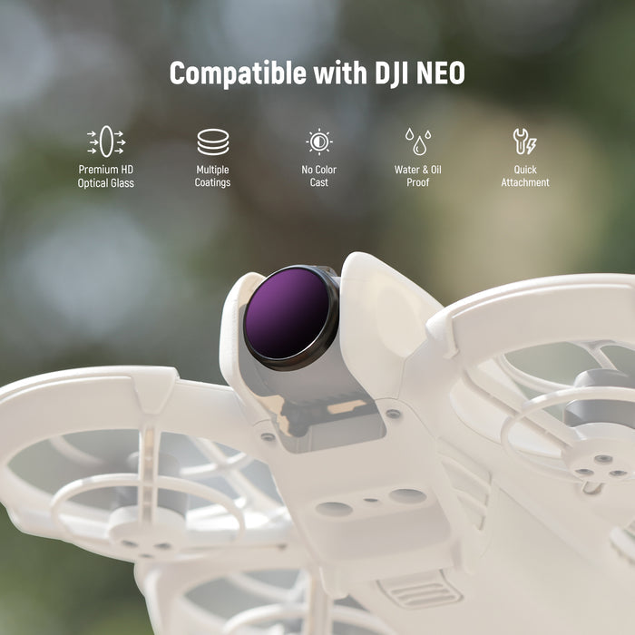 NEEWER FL-N23 4-Pack ND/PL Filter Set for DJI NEO