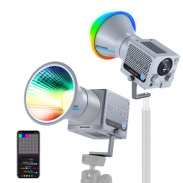 NEEWER HS60C Pro 60W Portable Handheld COB Video Light