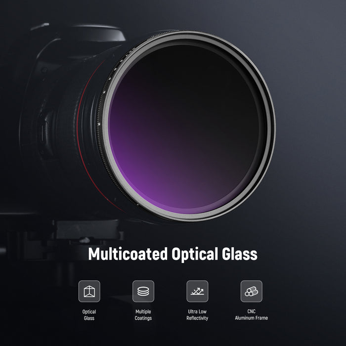 NEEWER ND2-400 (1-9 Stops) Variable ND Filter with Lens Cap