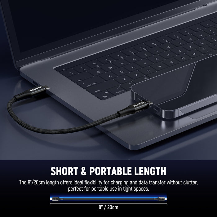 The  length offers ideal flexibility for charging and data transfer without clutter