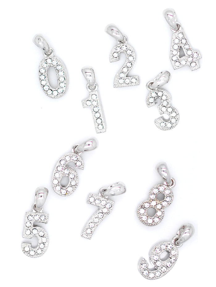 Number Pendant Charms