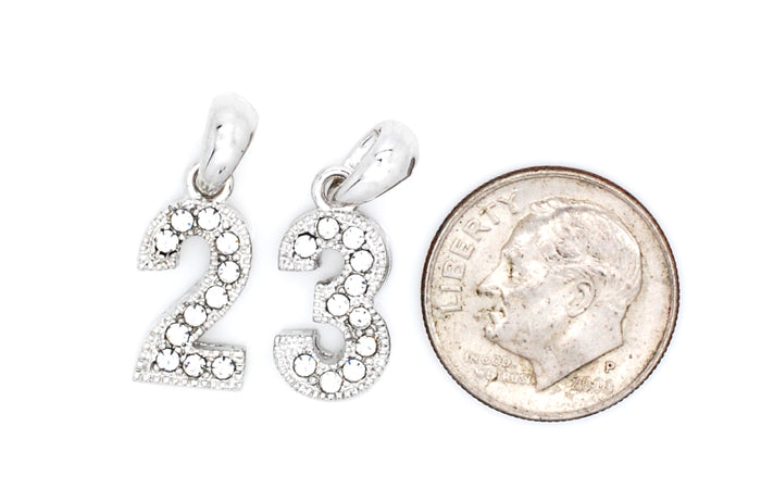 Number Pendant Charms