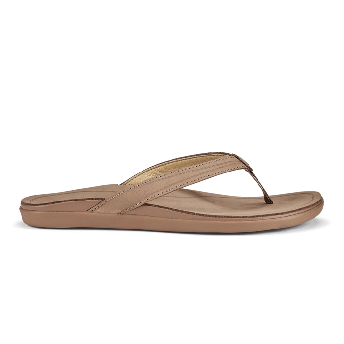 Olukai  Womens Leather Sandal Tan