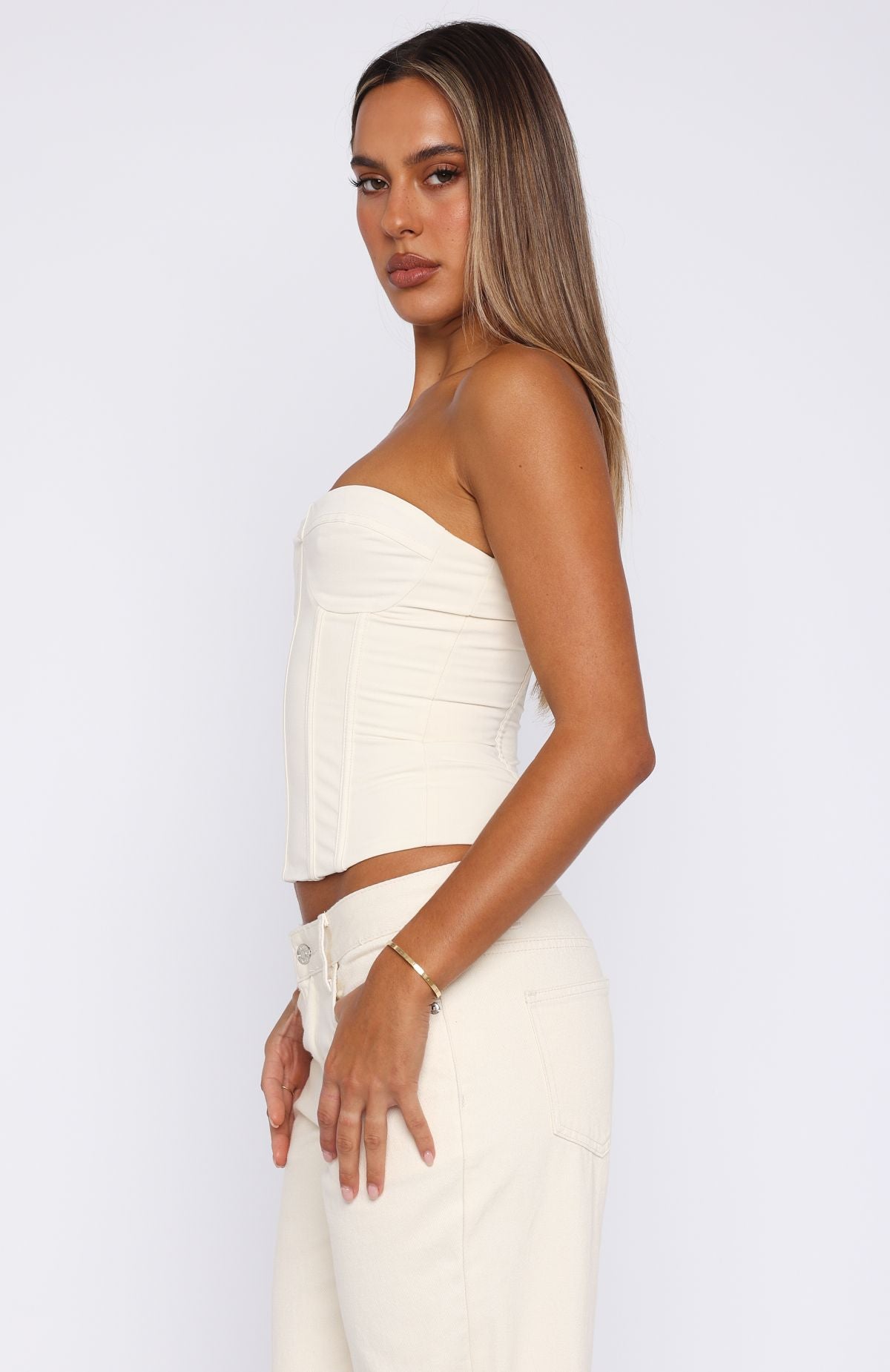 Little Lies Bustier Off White