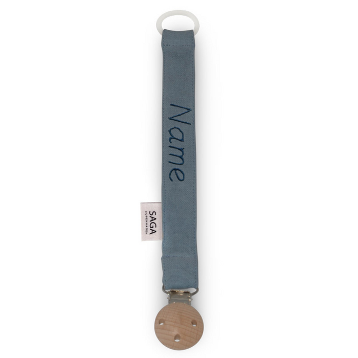 Pacifier Clip - Moonlight Blue - With Name