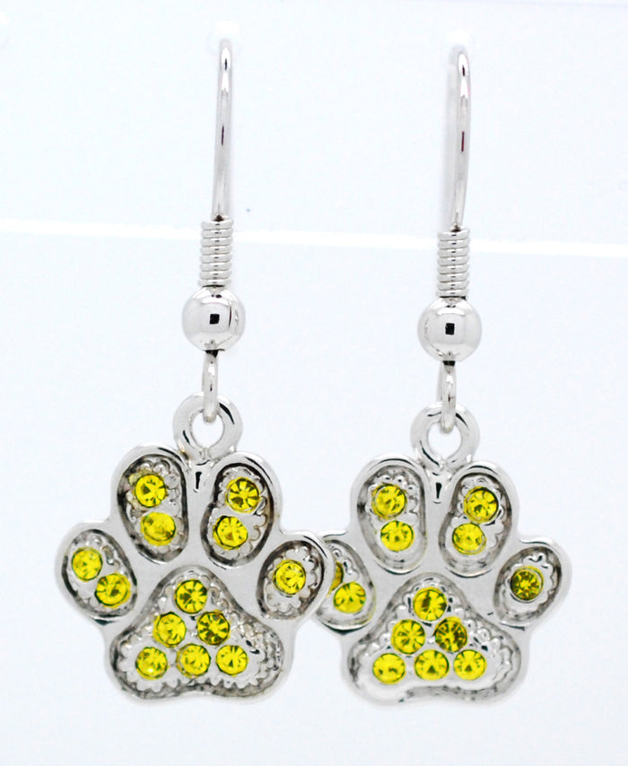 Paw Print Earrings - DANGLE