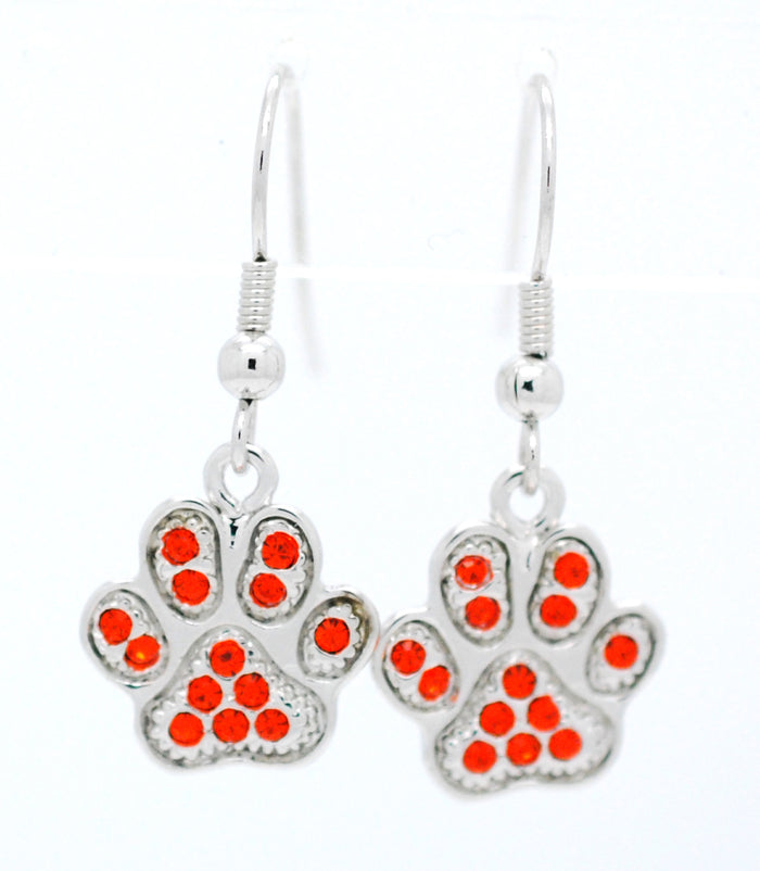 Paw Print Earrings - DANGLE