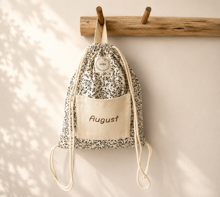 Personalized Gym Bag - Siv - 100% Organic Cotton