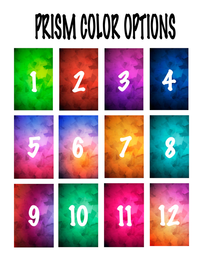 Personalized Prism Baseball Crew Socks