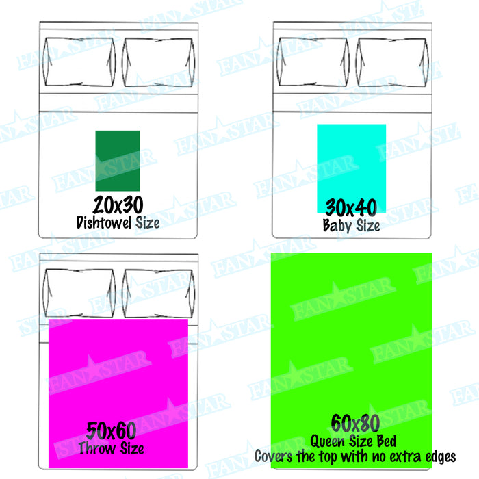 Personalized Sea Life Blanket, Plush Blanket