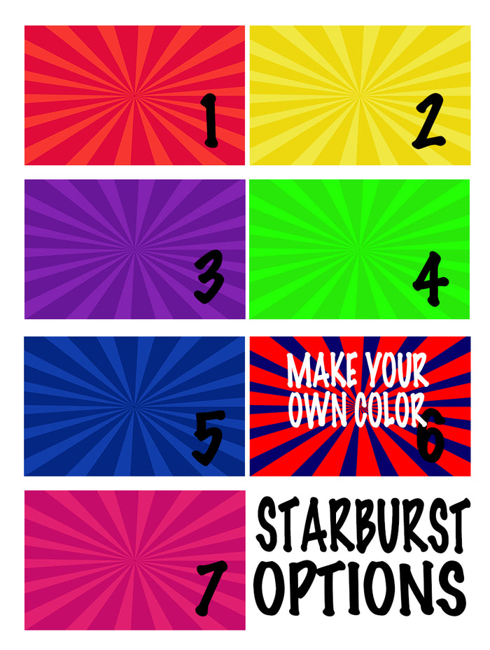 Personalized Starburst Drawstring Bag