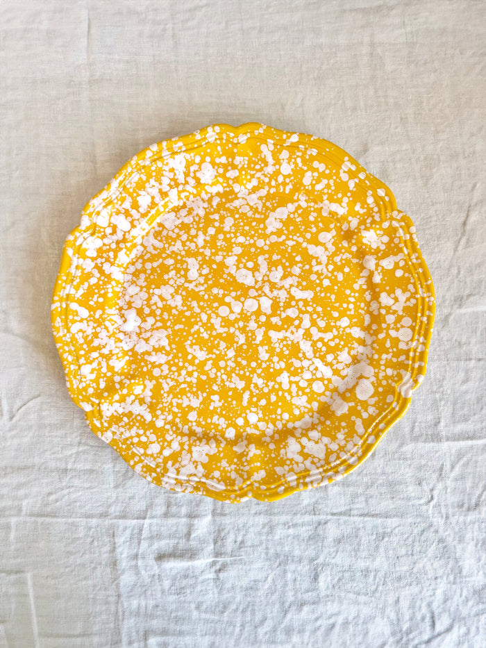 Pompeii Round Platter - Yolk 14 "