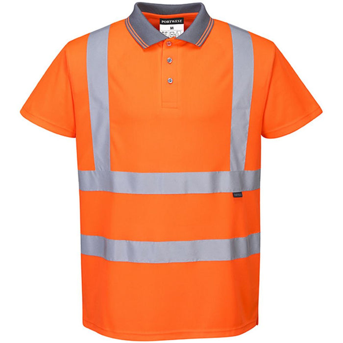 Portwest RT22 Orange Hi Vis Polo Shirt