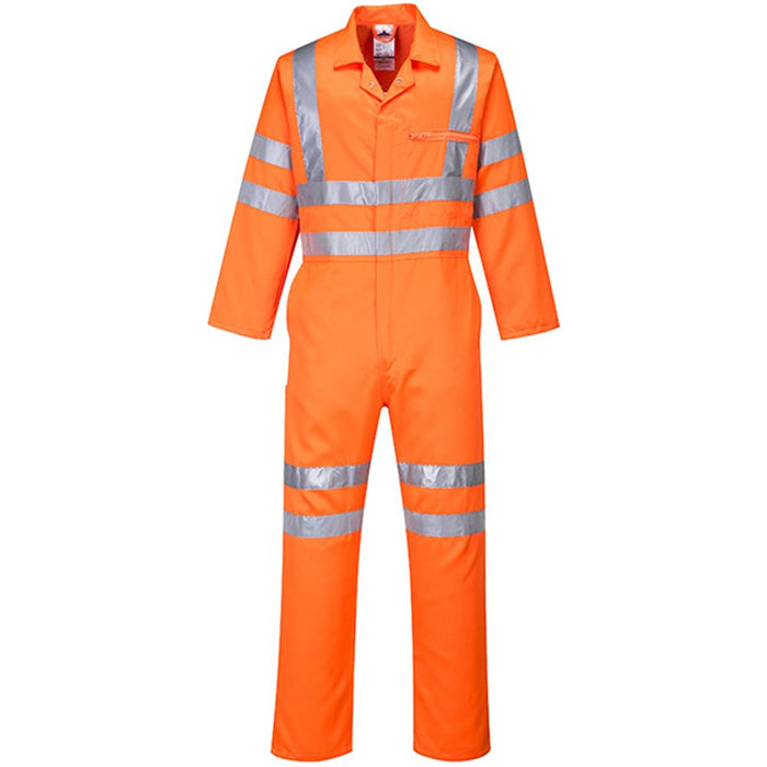 Portwest RT42 Orange Polycotton Hi Vis Overalls