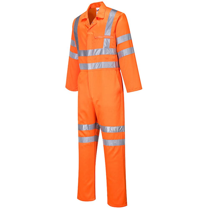 Portwest RT42 Orange Polycotton Hi Vis Overalls