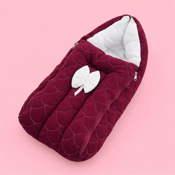 Premium Quilted Baby Carry Nest with Hood & Zip