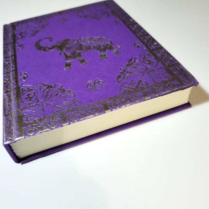 Purple Elephant Foiled Hard Cover Journal