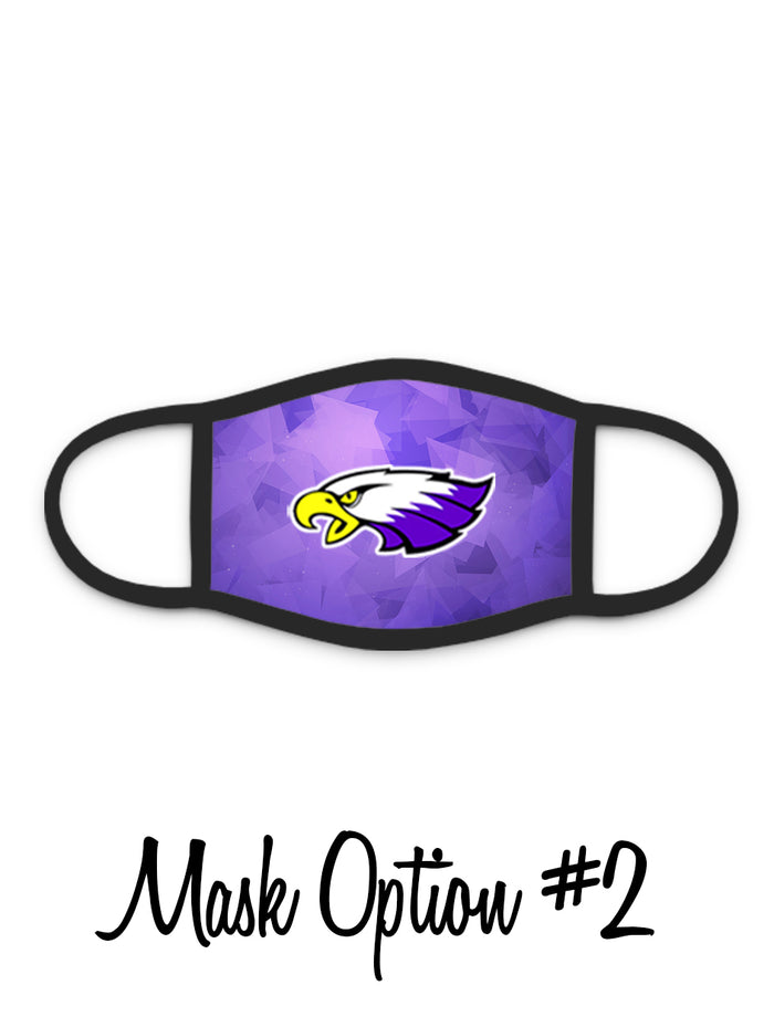 Red Wing Wingers Face Mask - #2 - Winger Bird with Prism Background