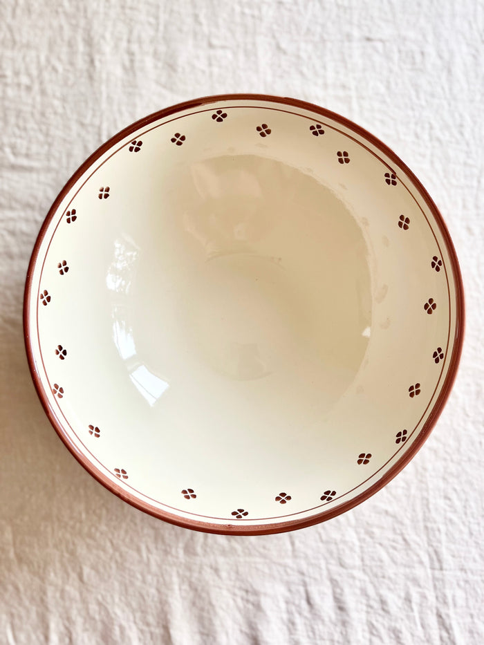 Rigo e Stella Serving Bowl - Crema 13"