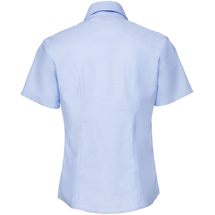 Russell Collection 933F Ladies Short Sleeve Easy Care Oxford Shirt 135g
