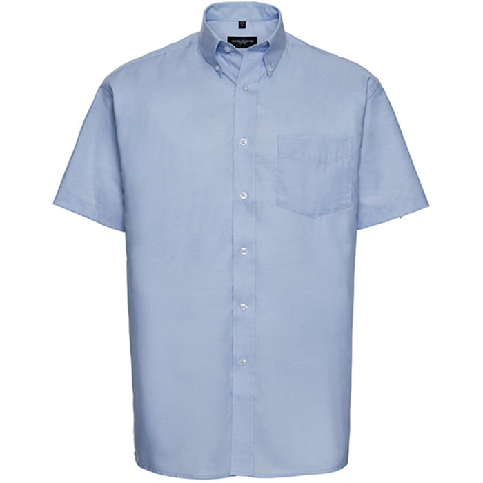 Russell Collection 933M Mens Short Sleeve Easy Care Oxford Shirt 135g