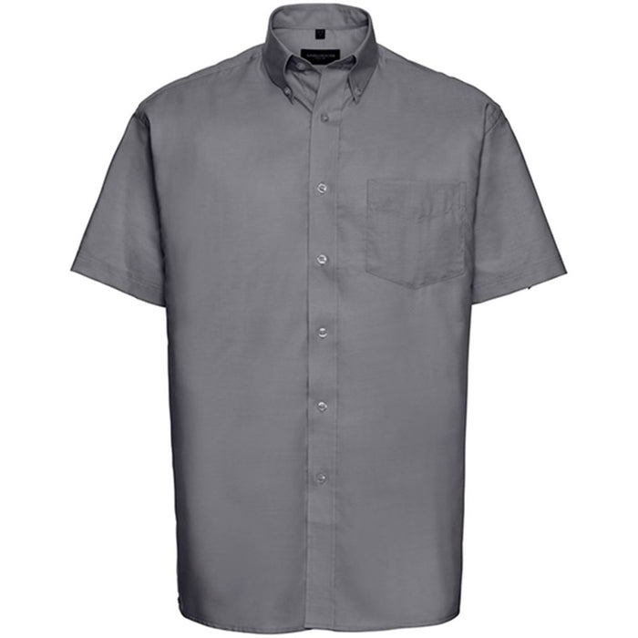 Russell Collection 933M Mens Short Sleeve Easy Care Oxford Shirt 135g