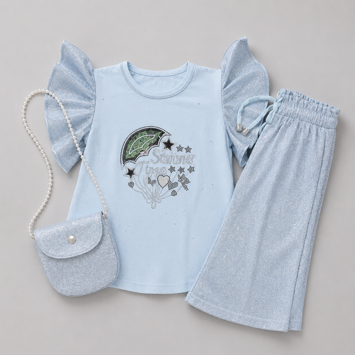Shine Sparkle Party Girls Palazzo Set