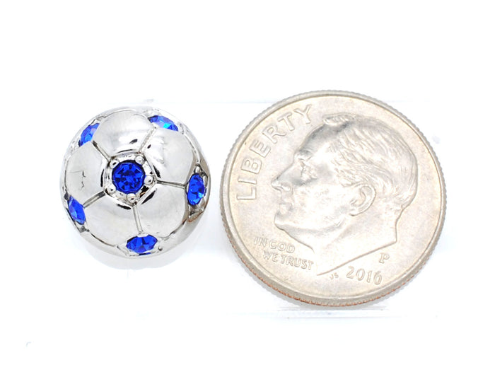 Soccer Ball POST Earrings - Half Ball