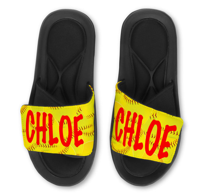 SOFTBALL FASTPITCH Slides - Customize with Your Name and/or Number