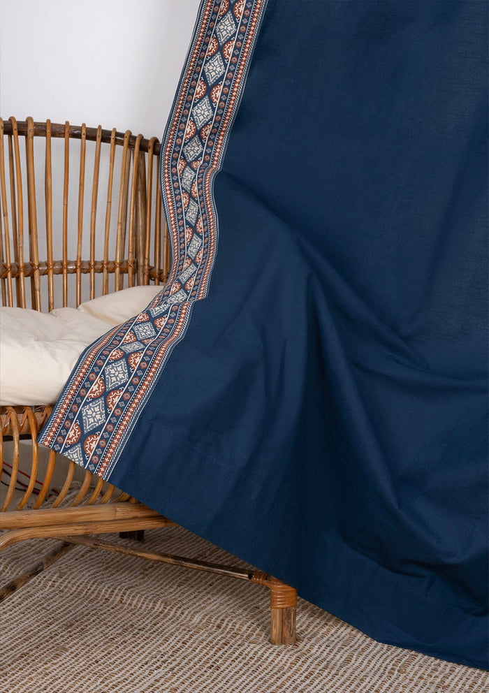 Tara Indigo Printed Cotton Fabric