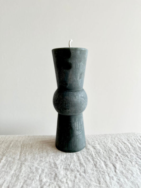 dark green totem candle